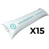 Zefiro 15 Cuscini Gonfiabili ad Aria Galleggiante Anti Ristagno Zefiro Air Rettangolare per Sollevamento Telo di Copertura Piscina - Cm 140x45 con 2 Passacorda - ALTA QUALITA\' MADE IN ITALY