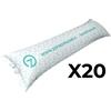 Zefiro 20 Cuscini Gonfiabili ad Aria Galleggiante Anti Ristagno Zefiro Air Rettangolare per Sollevamento Telo di Copertura Piscina - Cm 140x45 con 2 Passacorda - ALTA QUALITA\' MADE IN ITALY