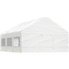 Vidaxl Gazebo con Tetto Bianco 6,69x5,88x3,75 m in Polietilene