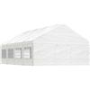 Vidaxl Gazebo con Tetto Bianco 8,92x5,88x3,75 m in Polietilene