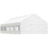 Vidaxl Gazebo con Tetto Bianco 11,15x5,88x3,75 m in Polietilene