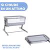CHICCO Culla Chicco Next2Me Go Soft Grey Richiudibile con Materasso e Borsa da Viaggio