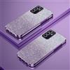 PAIX Custodia Telefono Trasparente Compatibile con Samsung Galaxy A14 4G/5G Cover Cornice Elettroplaccata Gradiente Glitter Protettiva Sottile TPU