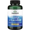 Swanson Health Products Acetil L-Carnitina 500 mg 100 Capsule Vegetali