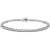 Bluespirit Bracciale da donna, Collezione B-TENNIS, in argento 925 rodiato, zirconi - P.BS.2505000171