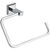 GEDY | Porta Asciugamani ad Anello Colorado in Acciaio Inox e Cromall, Appendi Asciugamani Fissabile con Viti Incluse o Colla, Peso Supportato 7 kg, Cromato, 13,3x20x6,5cm