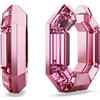 SWAROVSKI ORECCHINI A CERCHIO LUCENT, FORMA OTTAGONALE ROSA