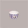 IMBALLAGGI ALIMENTARI 250 Pz Coppetta Gelato Carta 100cc Media Grafica Fruits&Stripes Viola