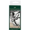 Faber-Castell 167154 Pitt Artist Pen, Set da 6, Varie Dimensioni, Inchiostro Nero Impermeabile E Resistente Alla Luce, Per Disegno E Schizzi