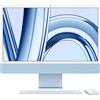 APPLE iMac 24" CTO, Chip M3, 8 CPU GPU, 256GB Blu, con Gigabit Ethernet