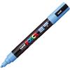 UNI MITSUBISHI Marcatore a base d'acqua Uni Posca PC5M - punta tonda media da 1,8mm a 2,5mm - blu cielo - Uni Mitsubishi (unità vendita 1 pz.)