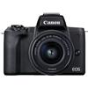 Canon Kit Fotocamera Mirrorless Canon EOS M50 Mark II Black + Obiettivo EF-M 15-45mm IS STM - Prodotto in Italiano [Prodotto ufficiale - Garanzia Canon 2 Anni]