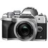 Olympus Kit Fotocamera Mirrorless Olympus E-M10 IV Argento + Obiettivo ED 14-42mm F/3.5-5.6