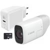 Canon Kit Essential Fotocamera Compatta Canon PowerShot Zoom White (4838C014) - Prodotto in Italiano [Prodotto ufficiale - Garanzia Canon 2 Anni]