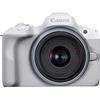 Canon Kit Fotocamera Mirrorless Canon EOS R50 White + Obiettivo RF-S 18-45mm F/4.5-6.3 IS STM (5812C013) - Prodotto in Italiano [Prodotto ufficiale - Garanzia Canon 2 Anni]