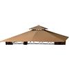 Koem Top Telo Copertura di Ricambio per Gazebo Eden 3x3mt Beige Scuro in Poliestere 180 g/mq con Airvent