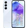 Samsung Cellulare Smartphone Samsung Galaxy A55 5G 6,6" SM-A556 8+128GB Awesome Ice Blue