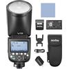 GODOX V1ProS Flash Speedlite con modalità flash M/TTL, HSS 1/8000 s, tempo di riciclo 1,3 s e sub-flash staccabile per fotocamere Sony