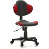HJH Office 633002 Sedia girevole per bambini KIDDY GTI-2 grigio/rosso sedia da scrivania per bambini ergonomica, regolabile in altezza, sedia per ragazzi