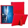 YGoal Custodia per Lenovo Tab P10/M10 - Leggera Custodia Protettiva per Bambini Morbida Silicone Case Cover per Lenovo Tab P10/M10, Rosso