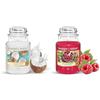 Yankee Candle Candela Profumata In Giara Grande, Latte Di Cocco, Durata Fino A 150 Ore, Bianco & Candela Profumata In Giara Grande, Durata Fino A 150 Ore, Red Raspberry