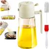 SHUNCHG 2in1-Spruzzino Olio per Friggitrice ad Aria, Dosatore Spray da 470ml, dosatore olio, Olio Oliva in Vetro per Cucina Nebulizzatore Olio Aceto Cucinare Forno BBQ Insalata