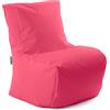 Avalon - Pouf Poltrona Sacco Bambini Lady Jive, Puffo per Sedersi Ergonomico, Pouf a Sacco in Tessuto Antistrappo e Impermeabile, Poltrona a Sacco Moderna, Made in Italy(40x45cm-Fucsia)