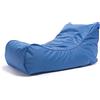 Ecopuf - Master Polyester Divano Pouf da esterno Chaise Longue - Pouf Poltrona con custodia e maniglia - Poltrona Relax da salotto - 115x65x60cm, Avio Nc21