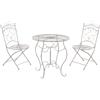 CLP Set da giardino Indra set da esterno tavolo e sedie ferro set outdoor tavolino