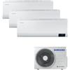 SAMSUNG LUZON CONDIZIONATORE TRIAL SPLIT 7000+9000+12000 BTU R32 19DB A++