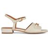 Geox D New Eraklia 15, Sandali Piatti Donna, Sabbia Lt, 38 EU