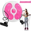 Flintronic Twist Waist Disc Board, Twist Board Waist, Twist Vita Disc con Fune di Trazione, Disco Rotante Fitness, Pedana Rotante Dimagrante, Balance Board per Fitness Domestico Può Sopportare 120 kg