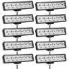RIGIDON 10Pcs Mini Faro da lavoro led, Barra Led 6 Pollici 15cm 18W Spot Luci di Lavoro a Led, Fari di profondità 12V 24V per Off Road Auto Trattore Camion SUV ATV 4x4, 6000K Faretti Fendinebbia