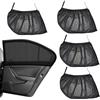 CHENNAN 4 Pezzi Zanzariera auto Protezione Solare Finestrino Laterale Universale Calza Parasole Auto con Protezione dai Raggi UV Zanzariera Ventilata per Finestrini Auto per il 98% Delle Auto (Nero)