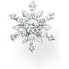 Thomas Sabo Fiocco di neve borchie, Misura unica, Argento sterling, Nessuna pietra preziosa, Argento