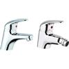 Paini MIA211 Rubinetto Miscelatore Bagno, Lavandino & MIA306 Rubinetto Miscelatore Bagno, Bidet