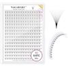NAGARAKU 9D Volume Ciglia Extension 320 Fans Prefabbricate Gambo Lungo Ventagli Base Sottile A Punta Ciglia Finte Ciuffetti Fluffy Soffici Naturali Premade Fans Nere 16 Righe Box XL(0.07 C 9-14mm)
