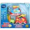 VTech TutTutTut Bólidi Confezione da 3 auto con bottone a sorpresa, Piero il camion dei pompieri, Victor il trattore e Matteo l'elicottero, multicolore, unica (3480-242122), colore/modello assortito