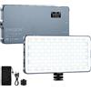 ENEGON 4000mAh Luce Video LED 2500K-9900K Bicolore Montabile Ricaricabile USB con Mini Pannello per Fotocamere DSLR Professionali Foto Illuminazione