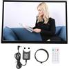 Yanmis Cornice portafoto digitale, schermo touch IPS HD 17 pollici 1440 X 900 1080P, cornice elettronica ultra sottile con telecomando per video, foto, musica, calendario (presa UE)
