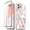 i-Blason Cover iPhone 11 Pro 360 Gradi Custodia Brillantini con Protezione per Display [Serie Csomo] Glitter Case per iPhone 11 Pro 2019, Marmo