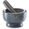 Zeller 24501 Set di Mortaio e Pestello, Pietra, Grigio, 0.1x13x8 cm