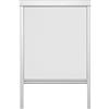 Lichtblick Tenda avvolgibile termica per lucernario Skylight, oscurante, funzionamento continuo, con guide laterali, su misura per finestre da tetto Velux, bianco, 61,3 x 122 cm (MK08)