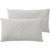 Jotex Calm - Set di 2 federe per cuscino, certificato Oeko Tex® Standard 100, in poliestere di alta qualità, colore bianco, 90 x 50 cm