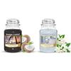 Yankee Candle Candela profumata in giara grande, Noce di cocco nera, Durata Fino a 150 Ore & Candela profumata | Giara grande Un posto calmo e tranquillo