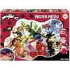 Educa - Poster Child Puzzle di 250 pezzi con una particolare forma esterna e grandi dimensioni: 100 x 70 cm | Coccinella. Contiene la colla Fix Puzzle (19970)
