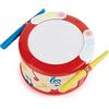 Hape Toy Drum, Hape Play-Along Percussion Instrument With Drumsticks, Lights, Guided Play, Rhythm And Song Settings. 12 Months +