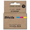 ACTIS Cartuccia d'inchiostro Actis KC-513R per Canon CL-513 15ml Giallo/Magenta/Ciano classe A [KC-513R]