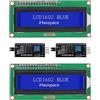 iHaospace 16x2 1602 LCD Display Screen Blu + IIC I2C Modulo Interfaccia Adattatore per Arduino Raspberry pi 2 Pack