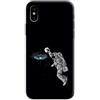 Mixroom - Cover Custodia Back Case in TPU Silicone Morbido per Apple iPhone XS Max Fantasia Astronauta Che Gioca A Basket M679